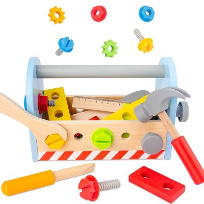 New Arrival Educational Toys Creative Diy Educational 22pcs Construction Tool Box Kids Educational Tool Toys