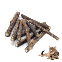 10/20pcs/lot Natural Matatabi Pet Cat Snacks Sticks Cleaning Tooth Catnip Cat Toys Actinidia Silvervine Pet Toy For Cats