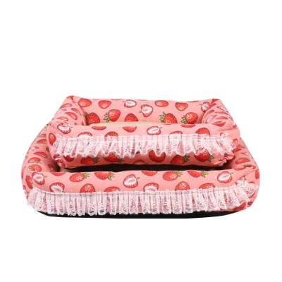 Cartoon Style Square Pet Bed Indoor Summer Pet Bed Sofa