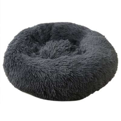 60cm  Nest Comfortable Luxury Warm Cat Bed Plush Dog Cat Sleeping Round Pet Nest Bed