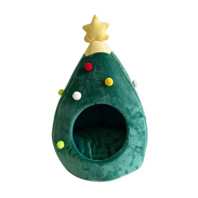 High Quality Christmas Pet Nest Cat/Dog Bed Pet Warm Nest